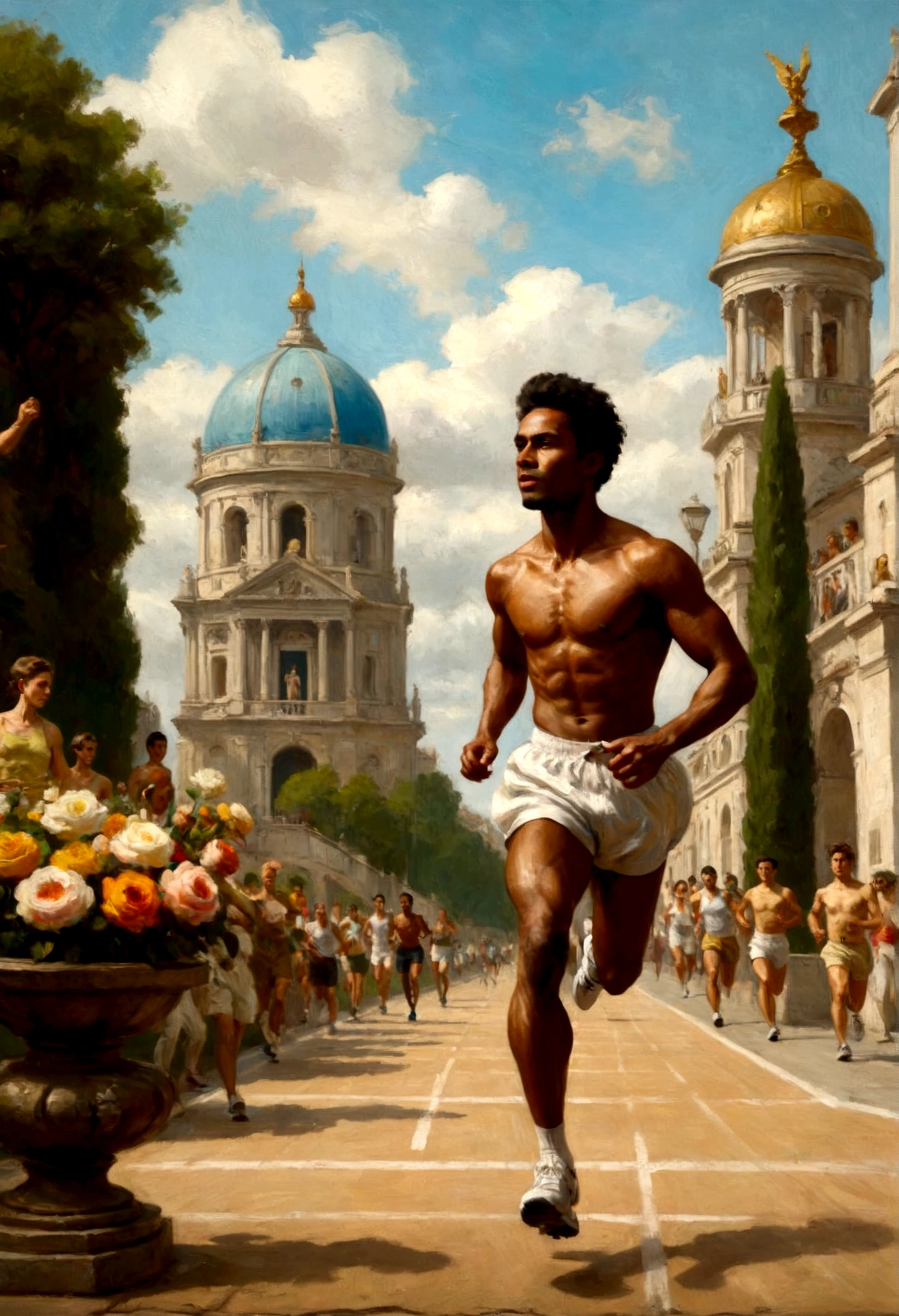 modern running track