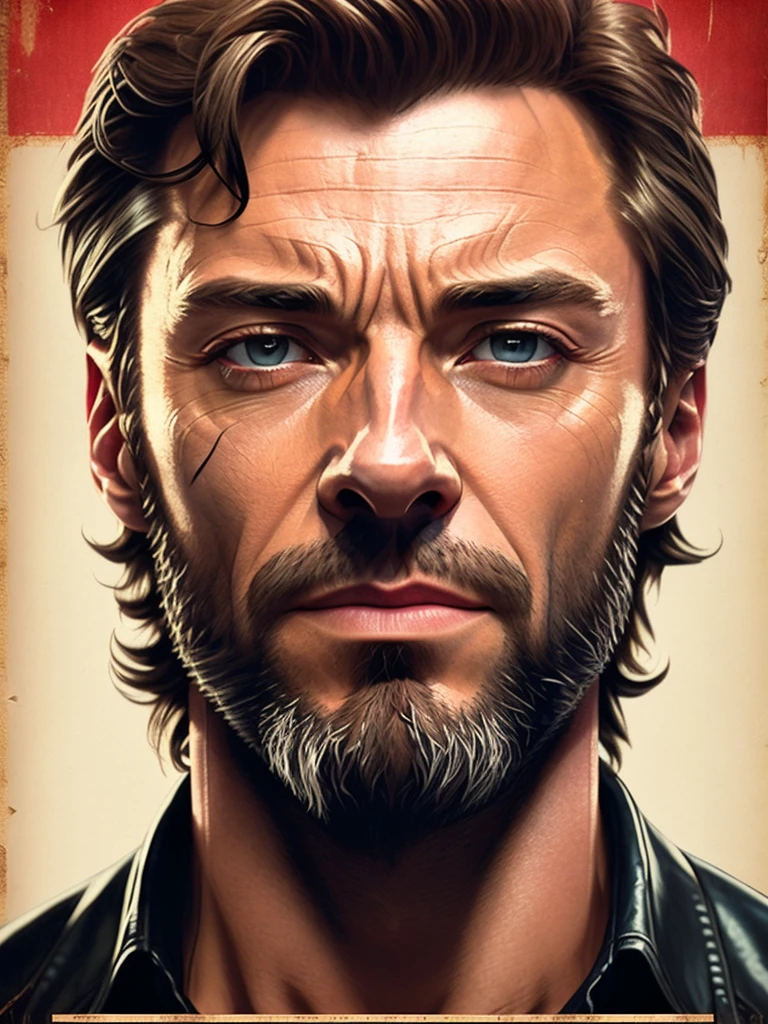 Hugh Jackman as wolverine, vhs effect, (poster:1.6), poster on wall, nostalgia, movie poster, portrait, close up
(skin texture), intricately detailed, fine details, hyperdetailed, raytracing, subsurface scattering, diffused soft lighting, shallow depth of field, by (Oliver Wetter)