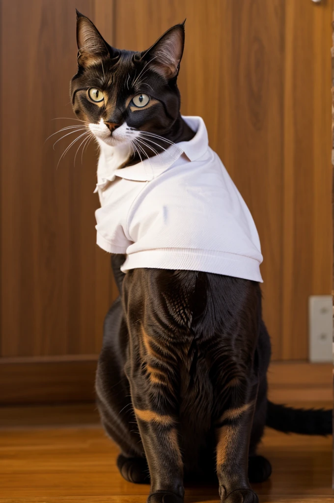 A cat with a polo shirt from Peru and named after El KIKE