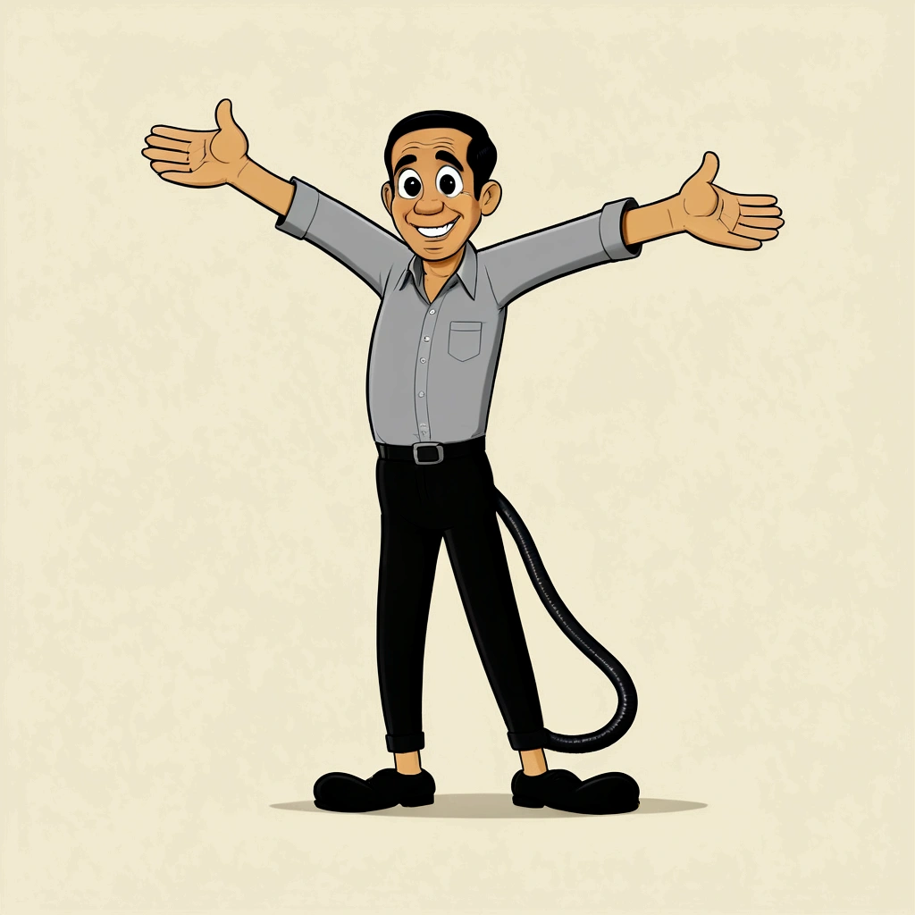 (rubber_hose_character:1.3) cartoon,Joko Widodo
