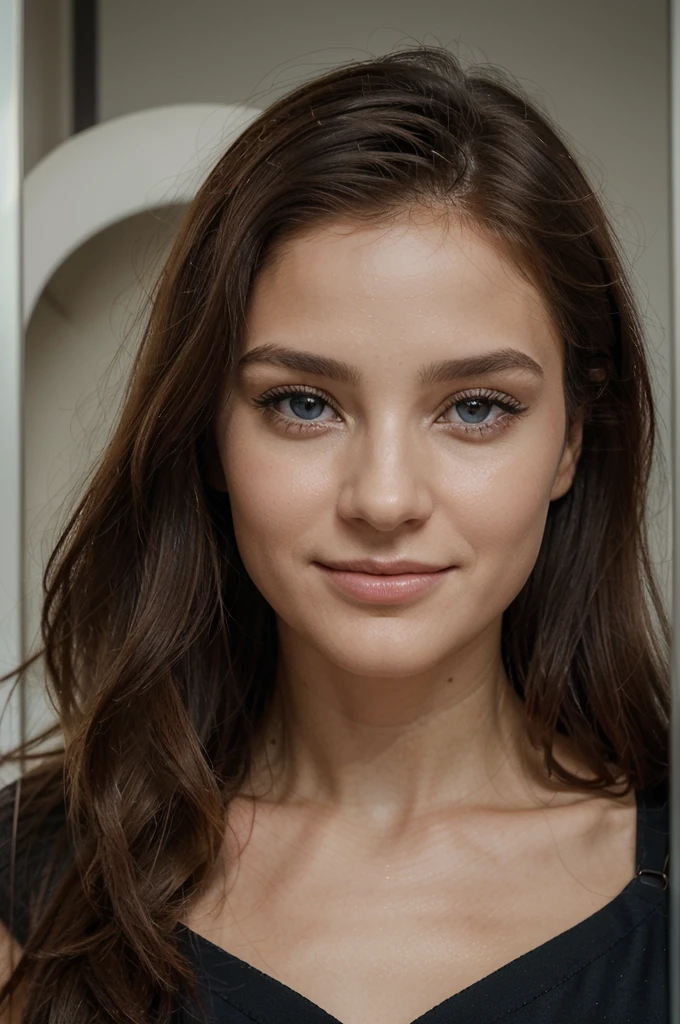 Imaginez une femme au charisme d'influenceuse, capturée en qualité 4K pour révéler chaque détail avec une clarté exceptionnelle. Elle a une carrure élégante et athlétique qui suggère confiance et présence. Ses cheveux blonds, soyeux et ondulés, encadrent son visage d'une manière envoutante. Ses yeux bleu vif captivent immédiatement, transmettant à la fois mystère et assurance. Ses lèvres sont pleines, d'une teinte naturelle, prêtes à esquisser un sourire irrésistible. Son visage est remarquable, sculpté de manière à sortir de l'ordinaire, avec des traits distinctifs qui attirent naturellement le regard. Elle dégage une aura de glamour et de sophistication qui attire instantanément l'attention. La photo capture non seulement sa beauté physique, mais aussi son énergie dynamique et sa personnalité magnétique qui la rendent inoubliable