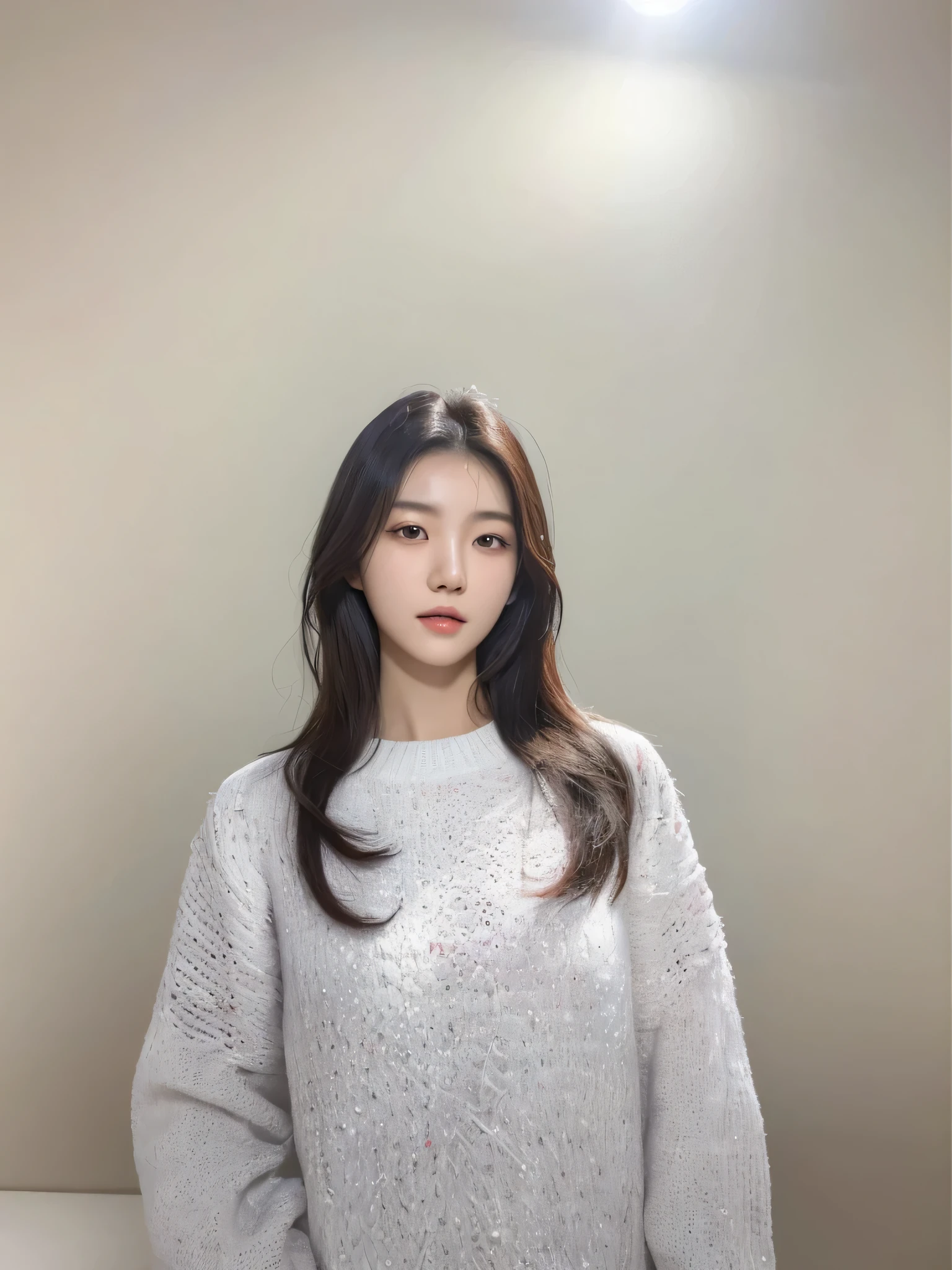 Best Quality, 8k, Masterpiece, (Portrait: 1.3), (photo realistic:1.4), (hyper realistic:1.4), Sharp Focus, looking at viewer, (smoother lighting:1.1), (increase cinematic lighting quality:0.9), realistic lighting, backlighting, light on face, ray trace, (brightening light:1.2), (Increase quality:1.4), sharp detail, (best quality real texture skin:1.4), finely detailed eyes, black_eyes, finely detailed face, 25 year old Korean woman