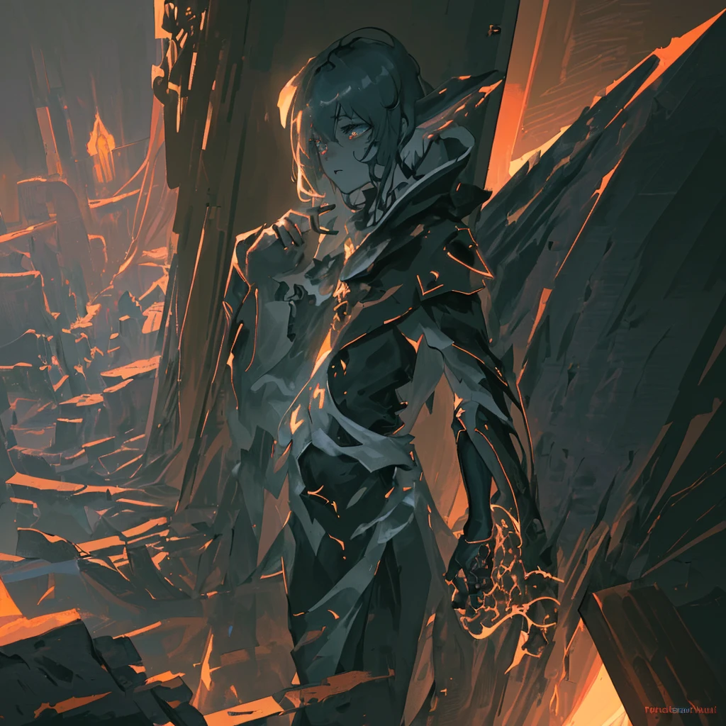 masterpiece, best quality, (extremely detailed CG unity 8k wallpaper), (best quality), (best illustration), (best shadow), absurdres, realistic lighting, (Abyss), beautiful detailed glow, art by PeterMohrBacher, sketch, Line Art, a boy with cape, Mage