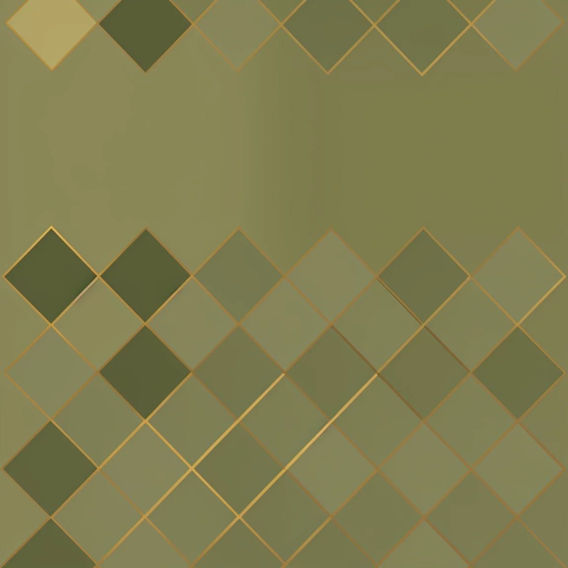 pattern of geometric forms in different positions in different olive and cornsilk colors background, minimalist style