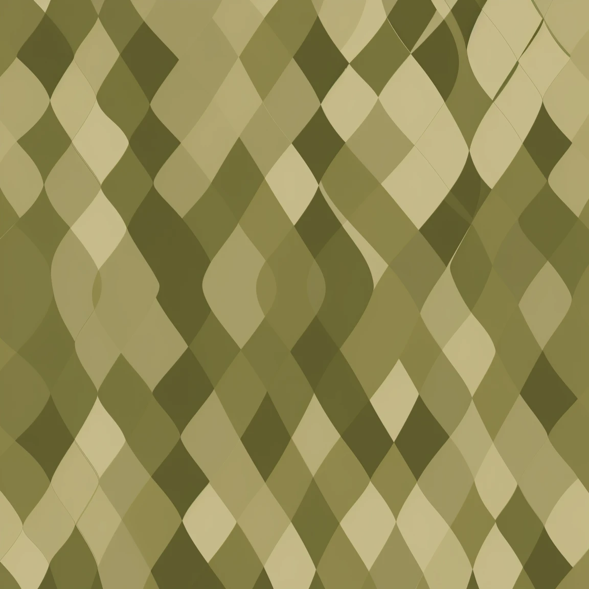 pattern of geometric forms in different positions in different olive and cornsilk colors background, minimalist style
