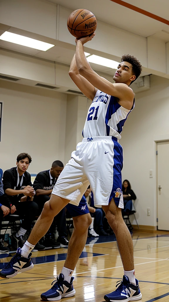 man wearing basketball suit