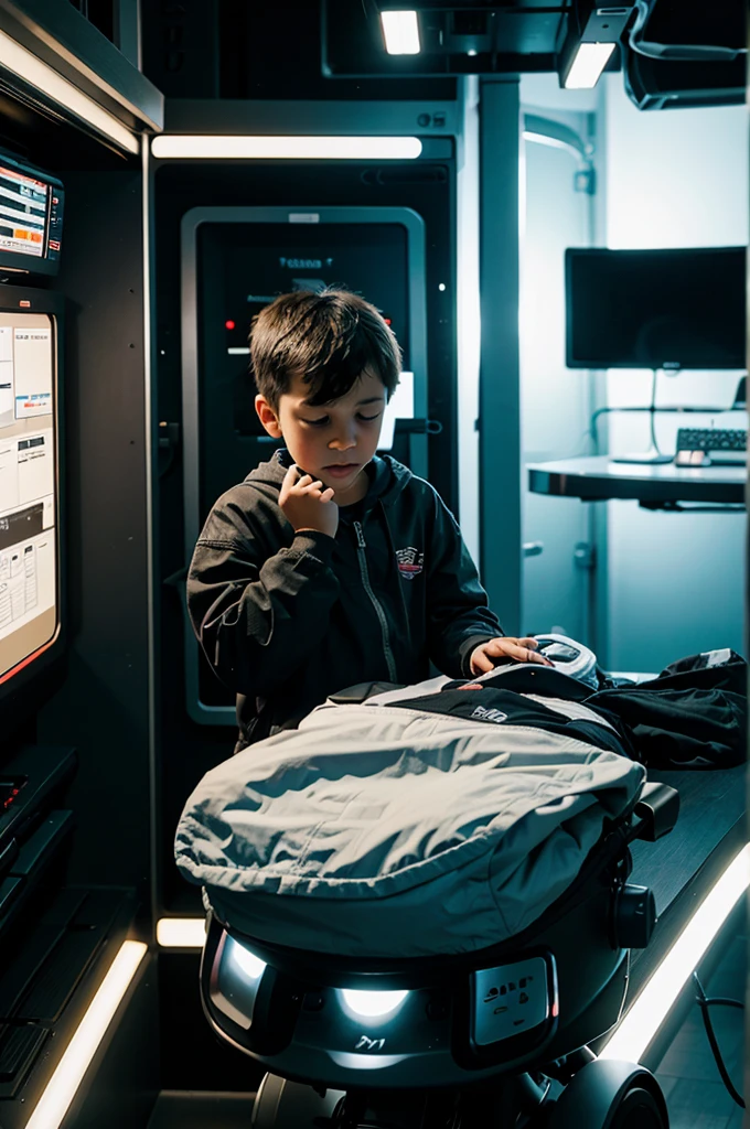 Kid lost in the virtual world