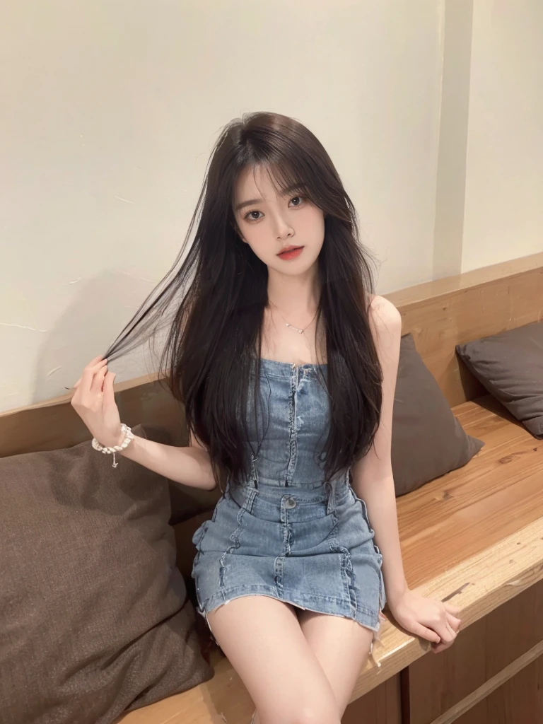 ((best quality, 8K, masterpiece:1.3)), Key Points:1.2, Perfect body beauty:1.4, Hips:1.2, ((Layered Hairstyle, Chest:1.2)), (Wet clothes:1.1) , (rain, street:1.3), Loose cropped T-shirt: 1.1, Delightful pleated skirt, Highly detailed face and skin texture, beautiful eyes, Double eyelids, Skin Whitening, Messy hair: 1.2, Long hair, (Residence: 1.3),