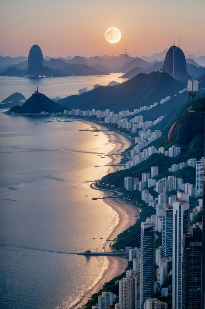 Moon in Rio de Janeiro