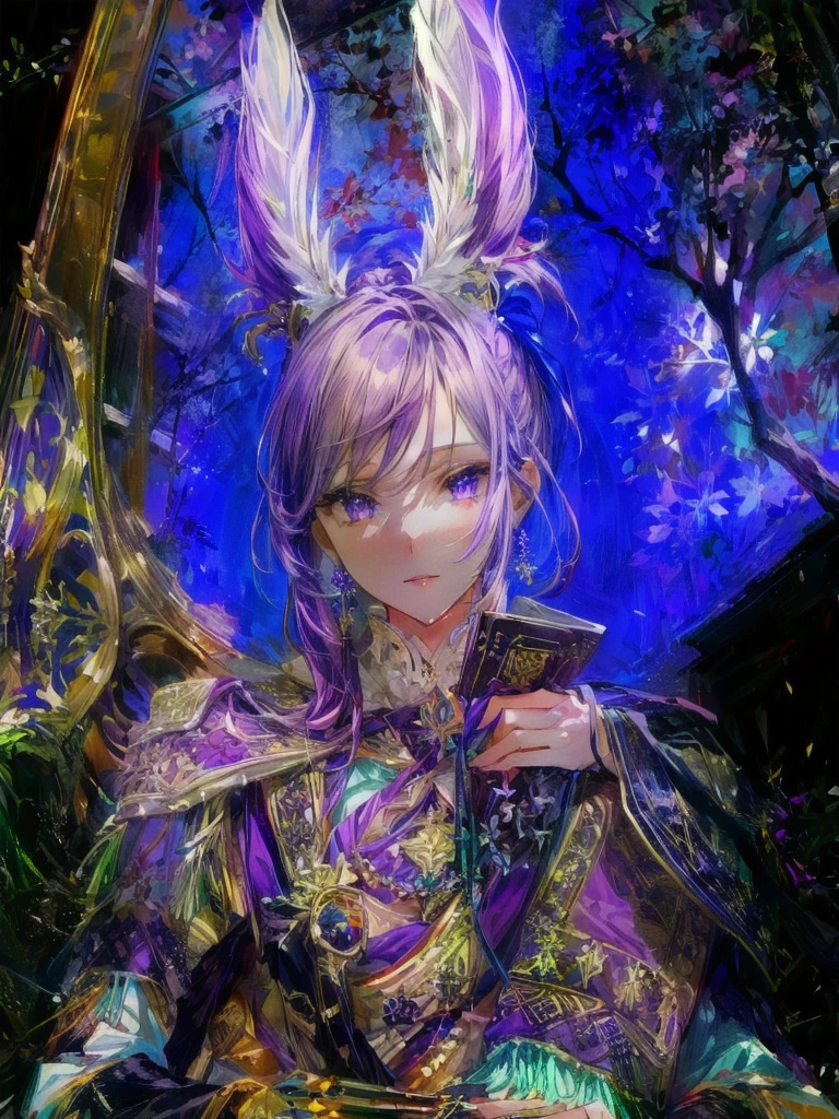 Beautiful purple eyes