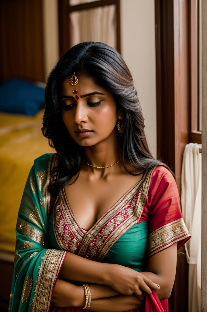 desi indian woman, stressed