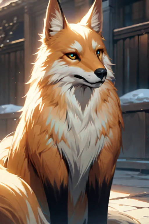 ((Best quality)), ((masterpiece)), (detailed), fox