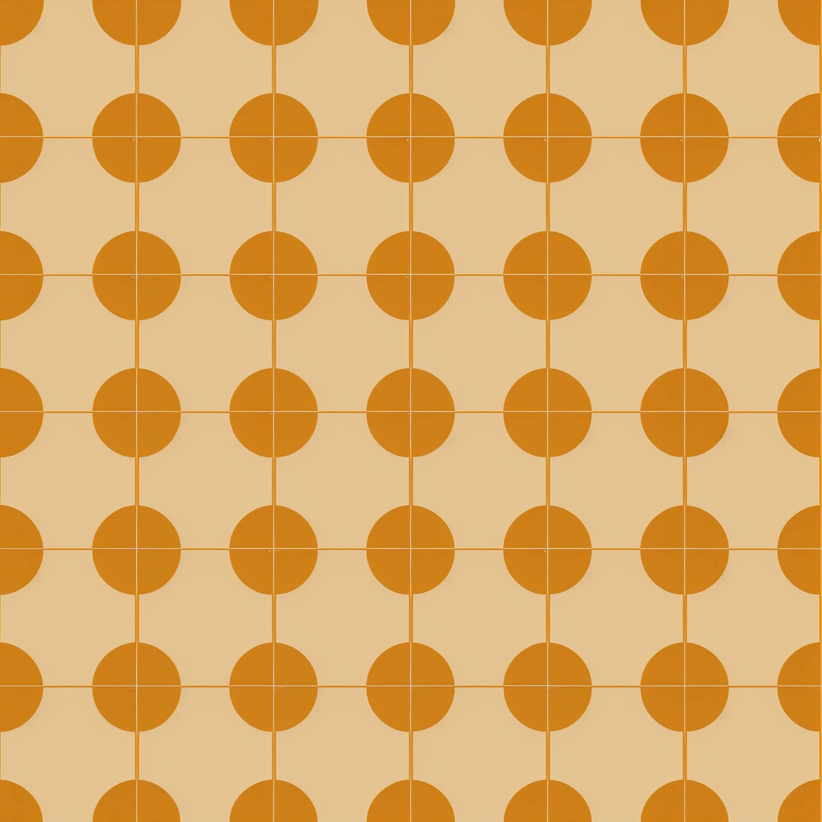 pattern of geometric forms in different positions in different tawny and cornsilk colors background, minimalist style