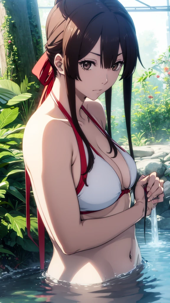 Sagiri in bikini string brown eyes sagiri, 1girl, solo, , bathing