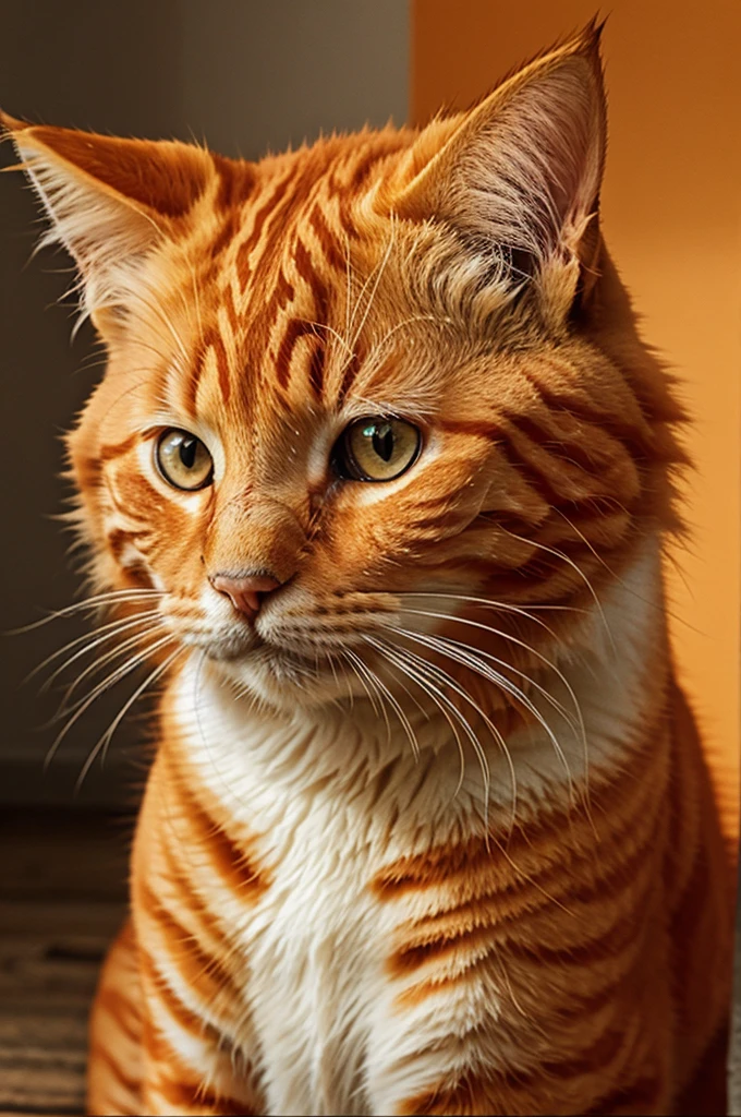 An orange cat