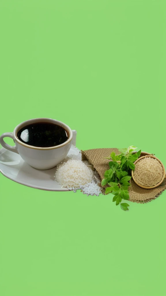 create a creative box cover in name KALUNGAI RICE Tea