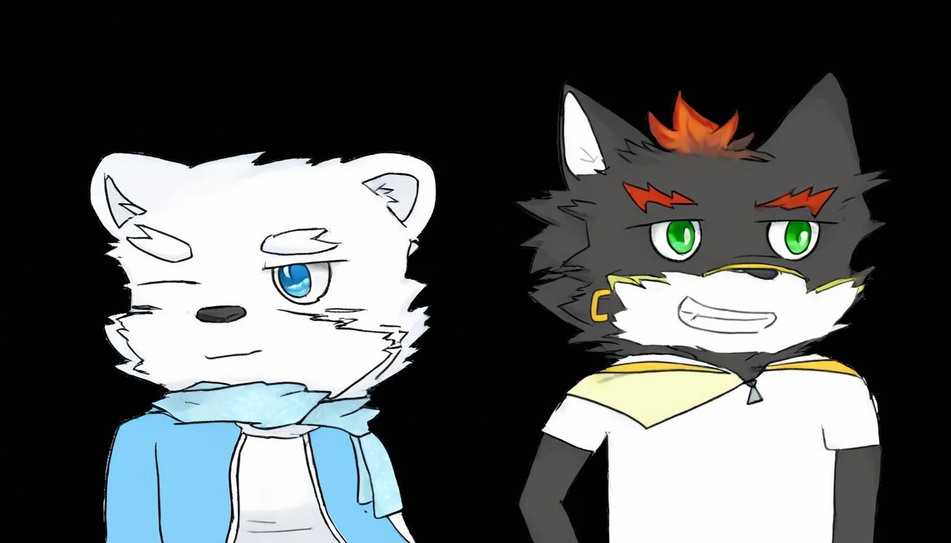 white and small bear;handsome wolf;all-age;cute bear;proportionate