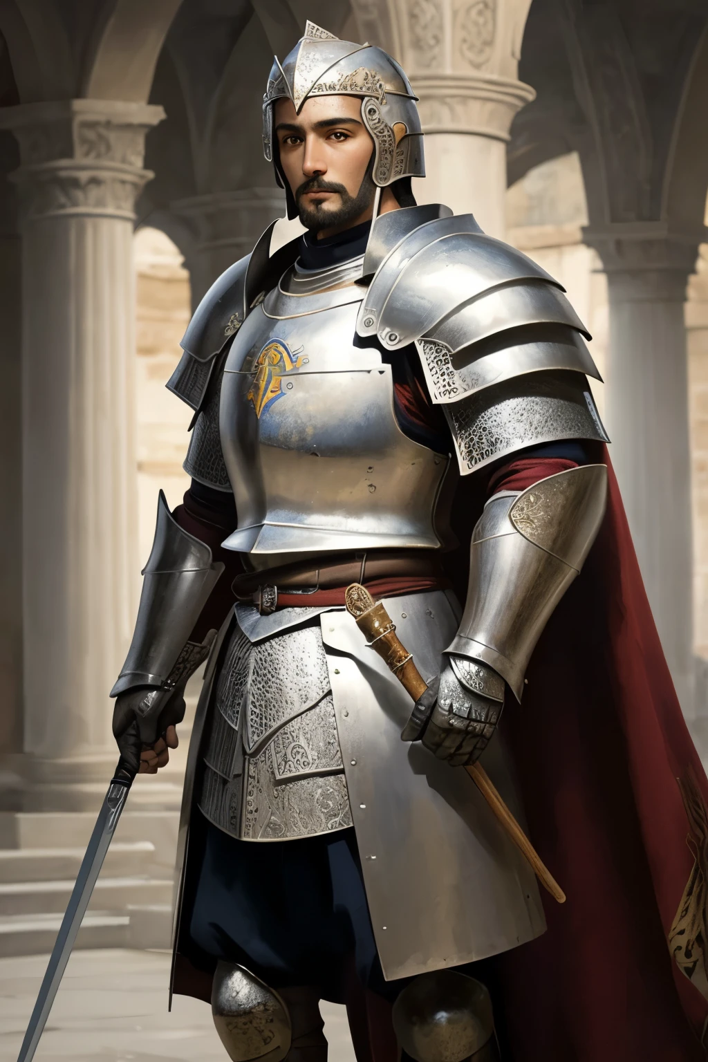 ((best quality)), ((masterpiece)), (detailed), Achaemenid knight