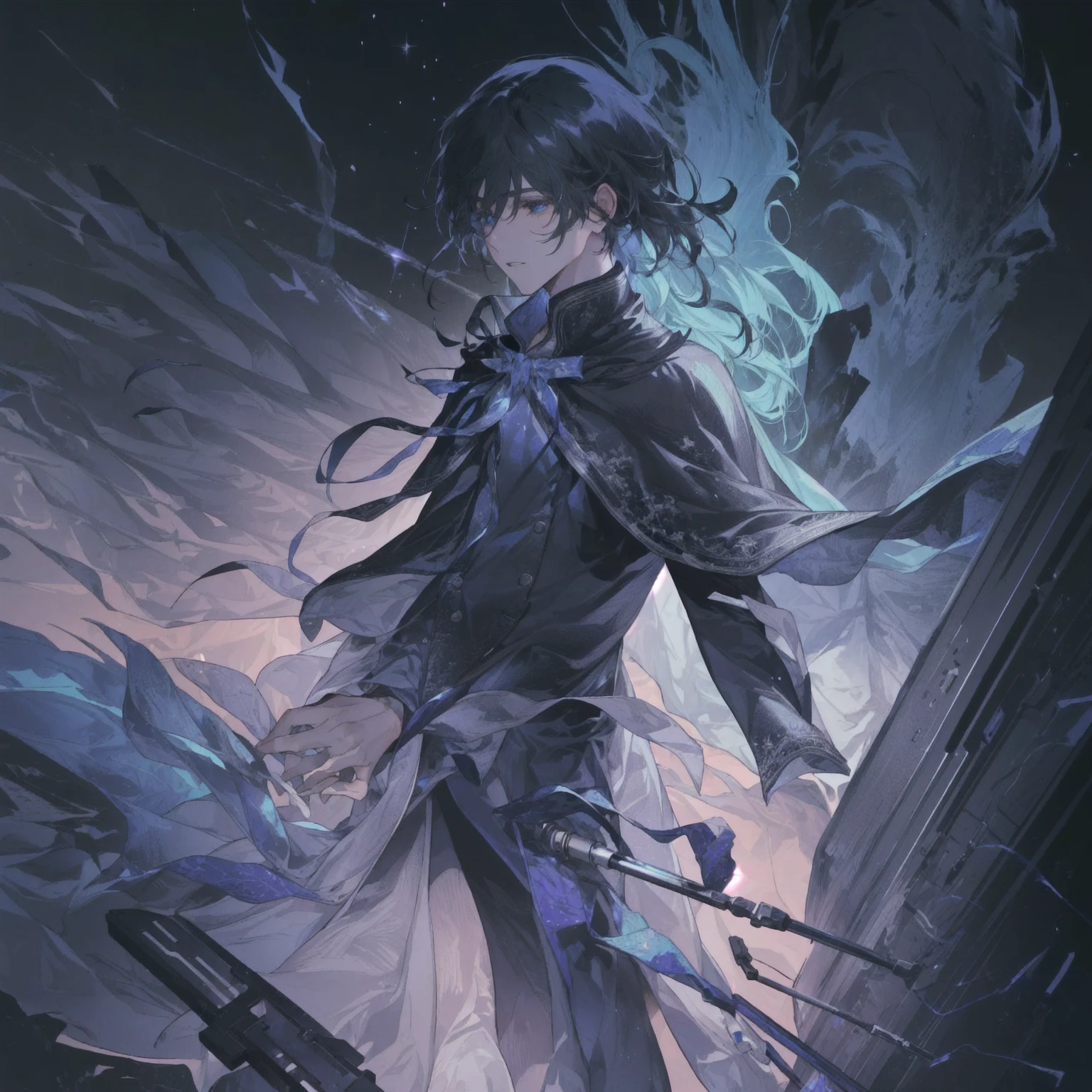 a boy with cape