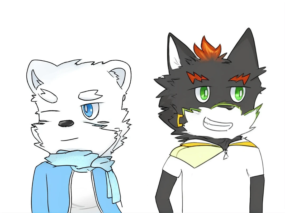 white and small bear;handsome wolf;all-age;cute bear;proportionate