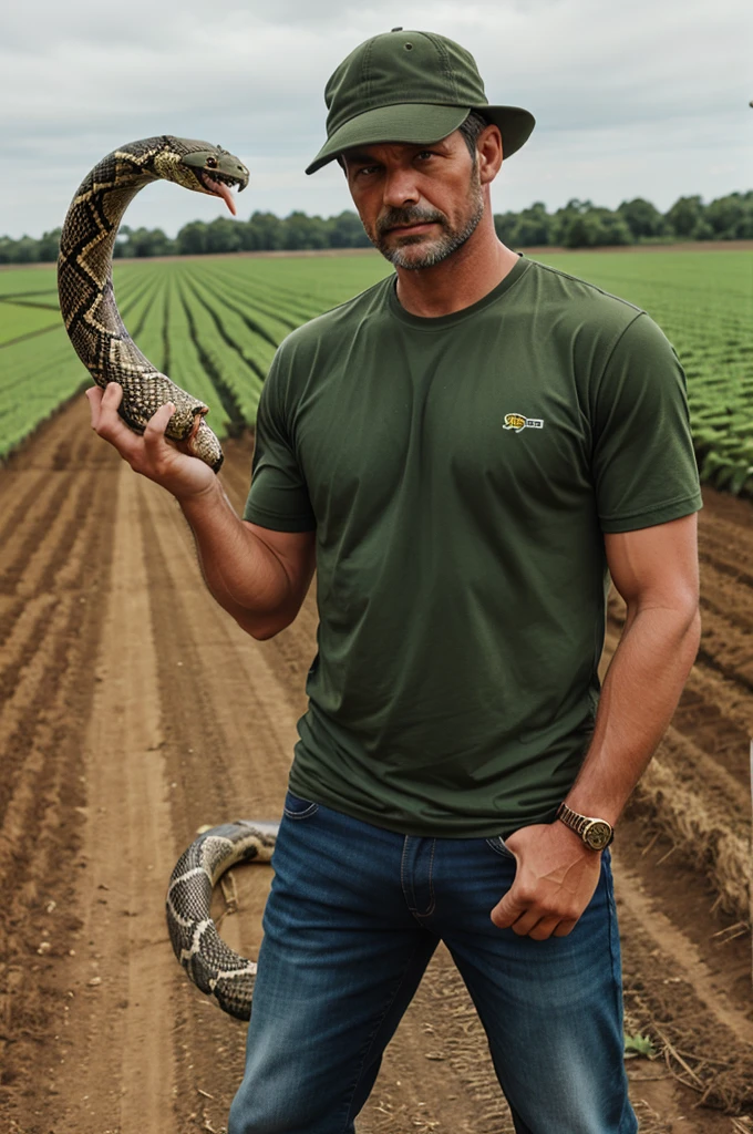 farmer and snake