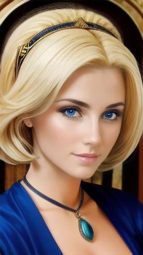 blondes Biblical Jew woman, focus on the face.