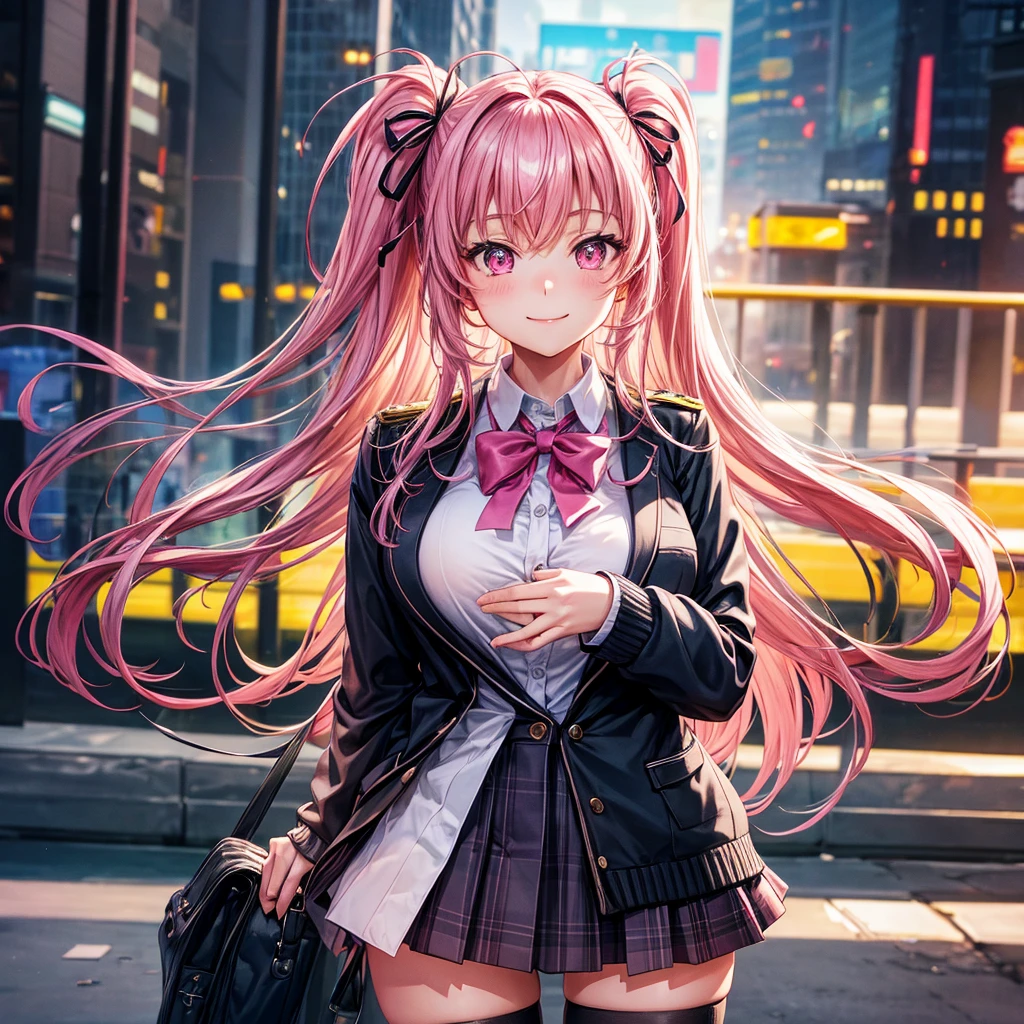 best quality,,smile,cardigan,Evolution Fashion,future fashion,blazer,ribbon on uniform,mini skirt,high school girl,multiple girls are depicted,harem,idol group,photo shoot,long hair,wearing a cardigan,highest quality,big breasts,happy girl,horny girl,pink eyes,perfect face,standing position,I have my hands in my pockets,letting down one's Bangs,beautiful eyes,gym,girls hugging each other,smooth hair,multicolored hair colors,naughty girl,beautiful girl,beautiful girl,loose socks