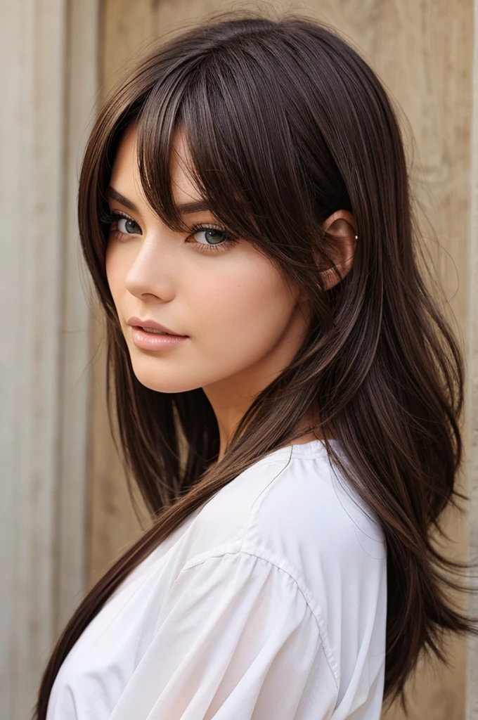 brunette woman