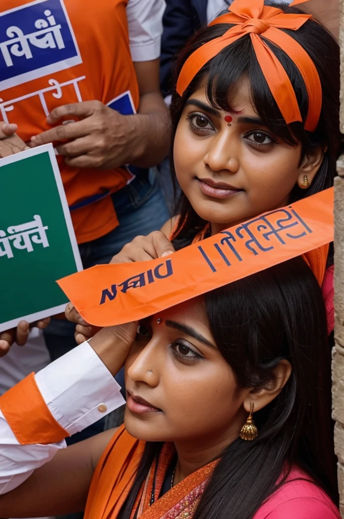 Make a picture of the BJP losing election