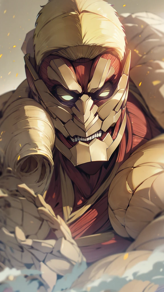 Armoured titan face