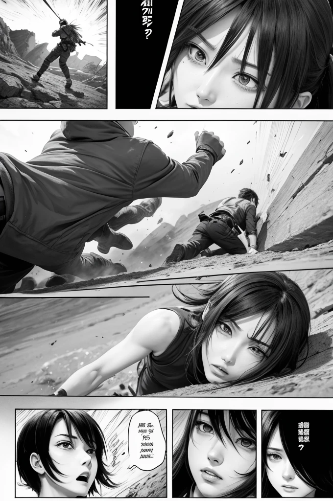 A manga page with an ACTION story