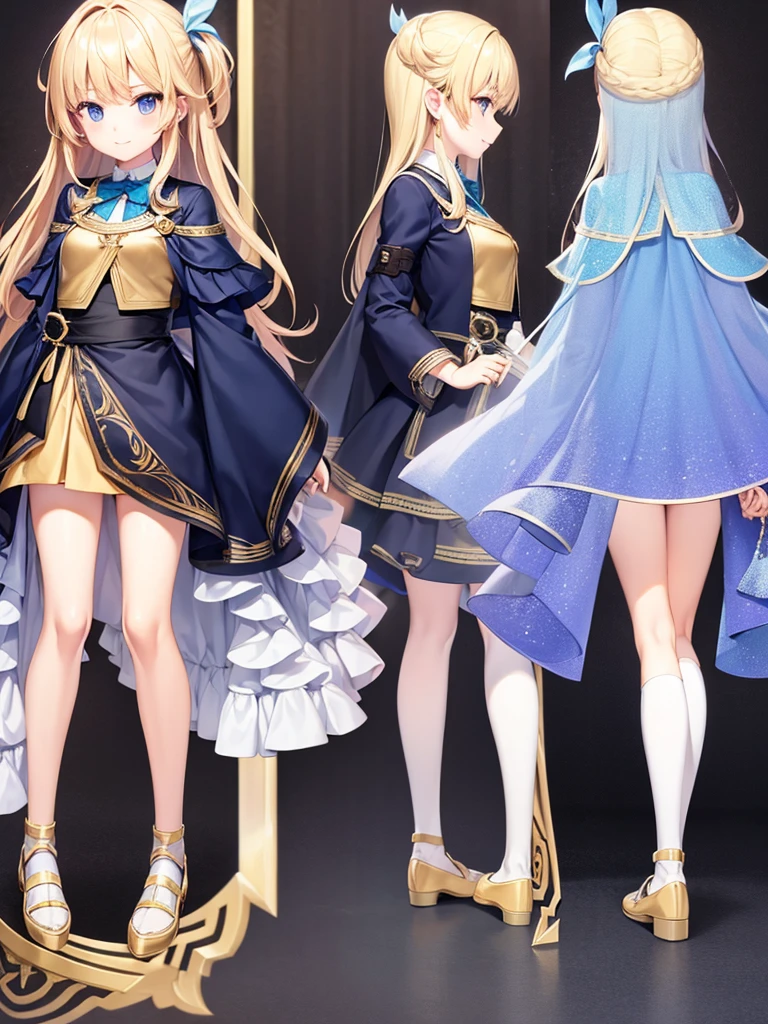 , fantasy school, full body ,characters sheet