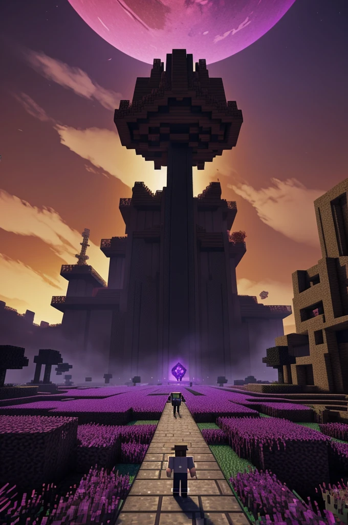 Create a promotional image for a Minecraft server event to fight the wither in the nether, containing the legend "EPOEVENTO" and another that says "today 6:00 PM"