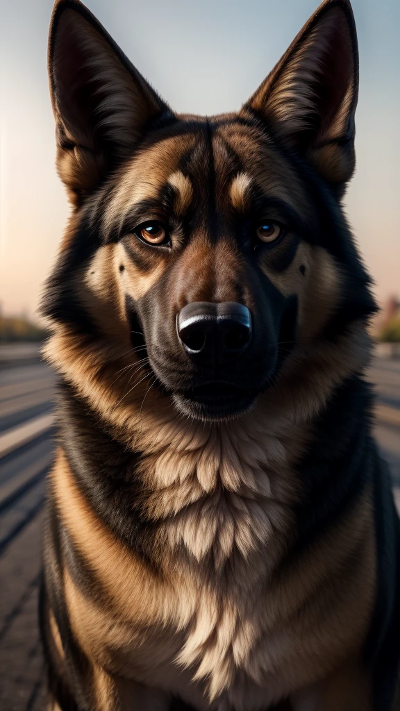 German Shepherd Looking at the camera