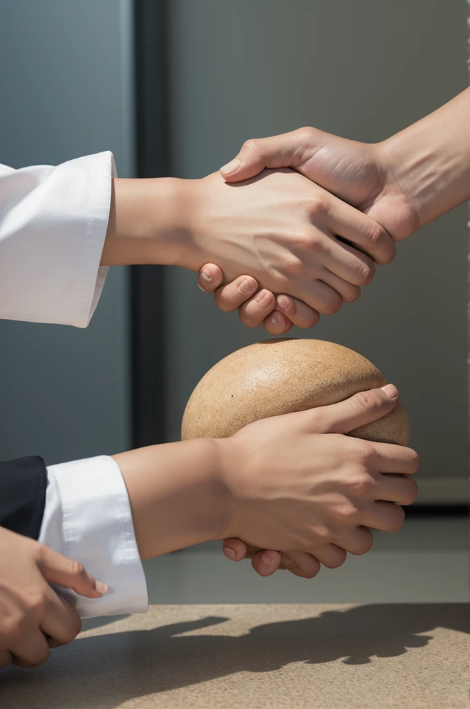 Shaking hands