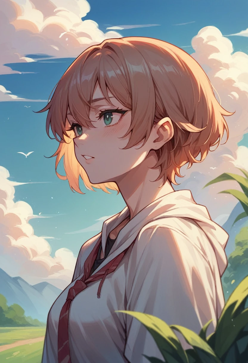 looking at the sky