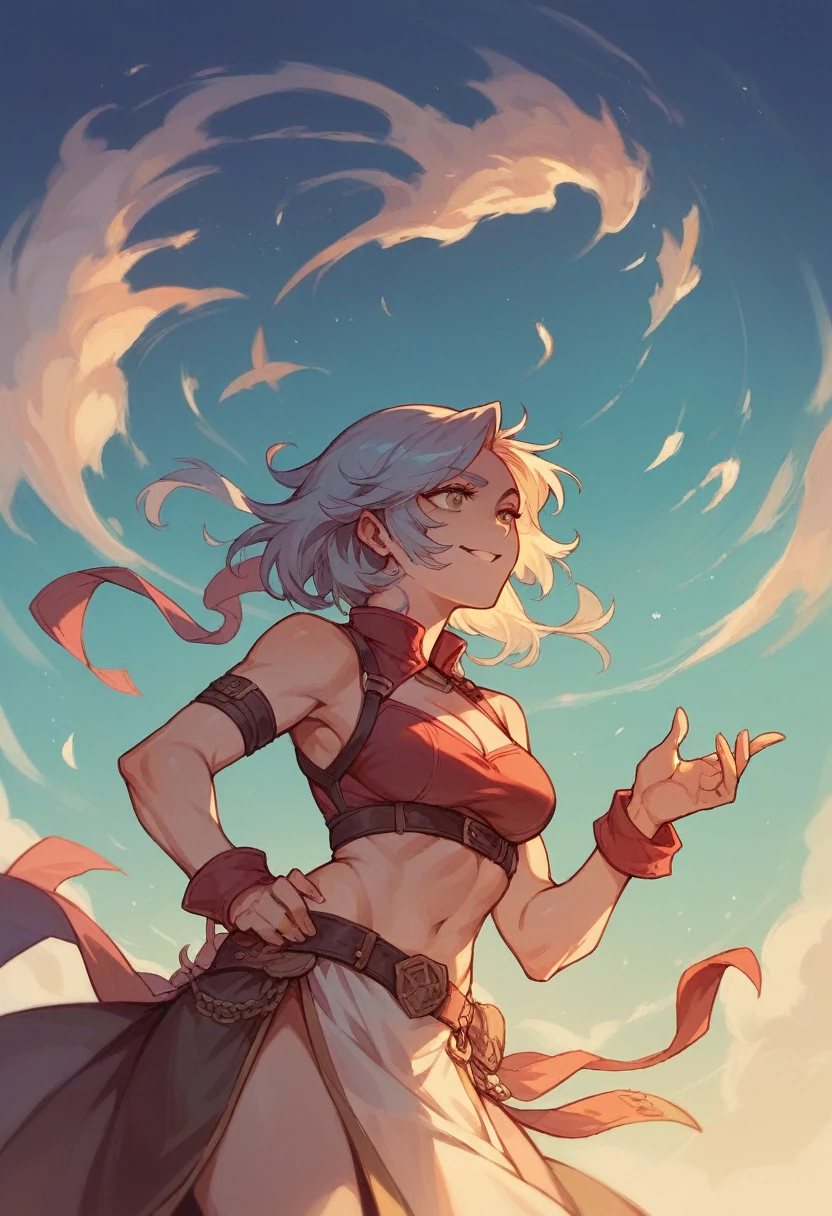 looking at the sky