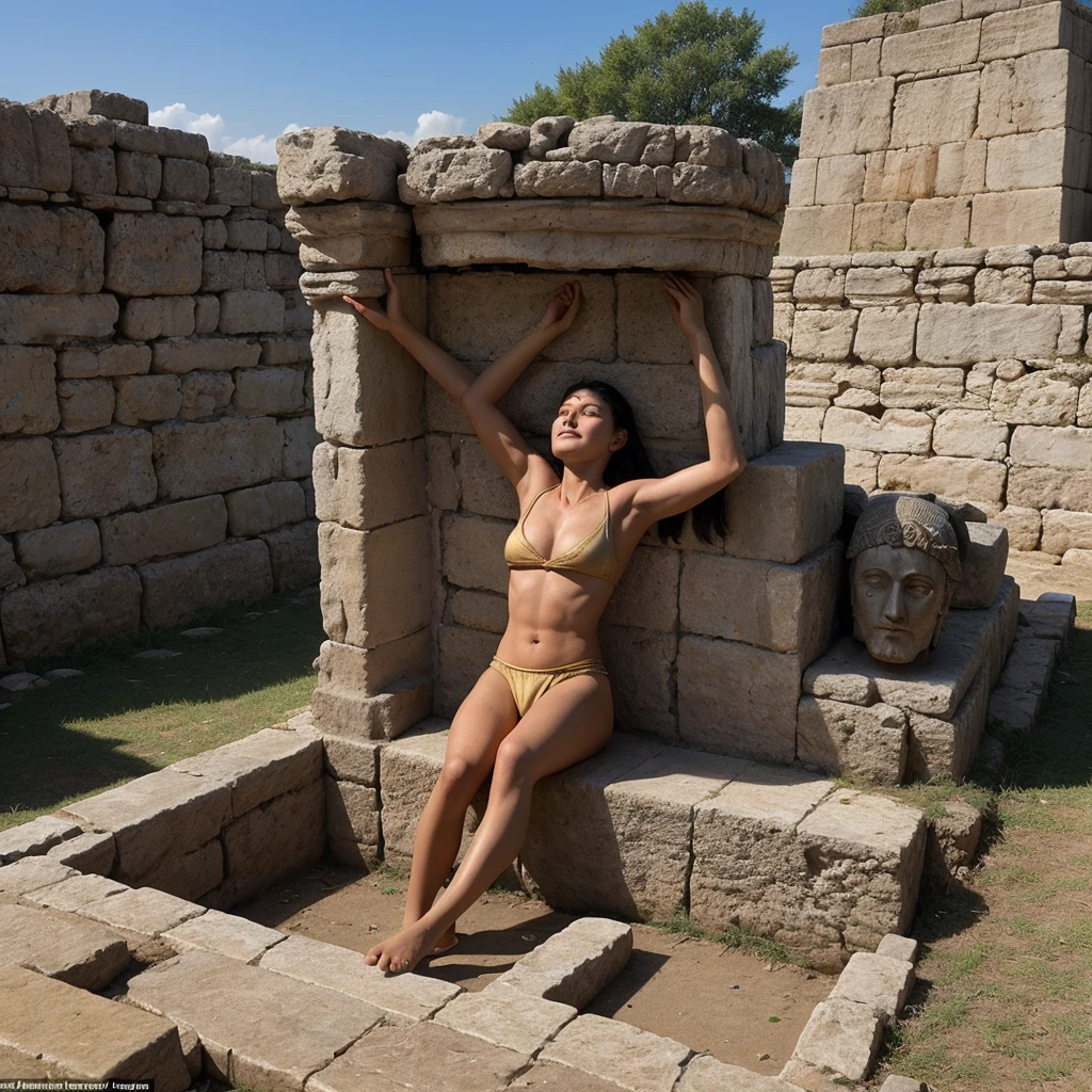Dating back 2,500 years, captured the moment when Polyxena, daughter of King Priam of Troy, was sacrificed by Neoptolemus at the tomb of his father Achilles. Local women who witnessed this ancient scene named the tumulus where the sarcophagus lay ""Kızöldün Tumulus,