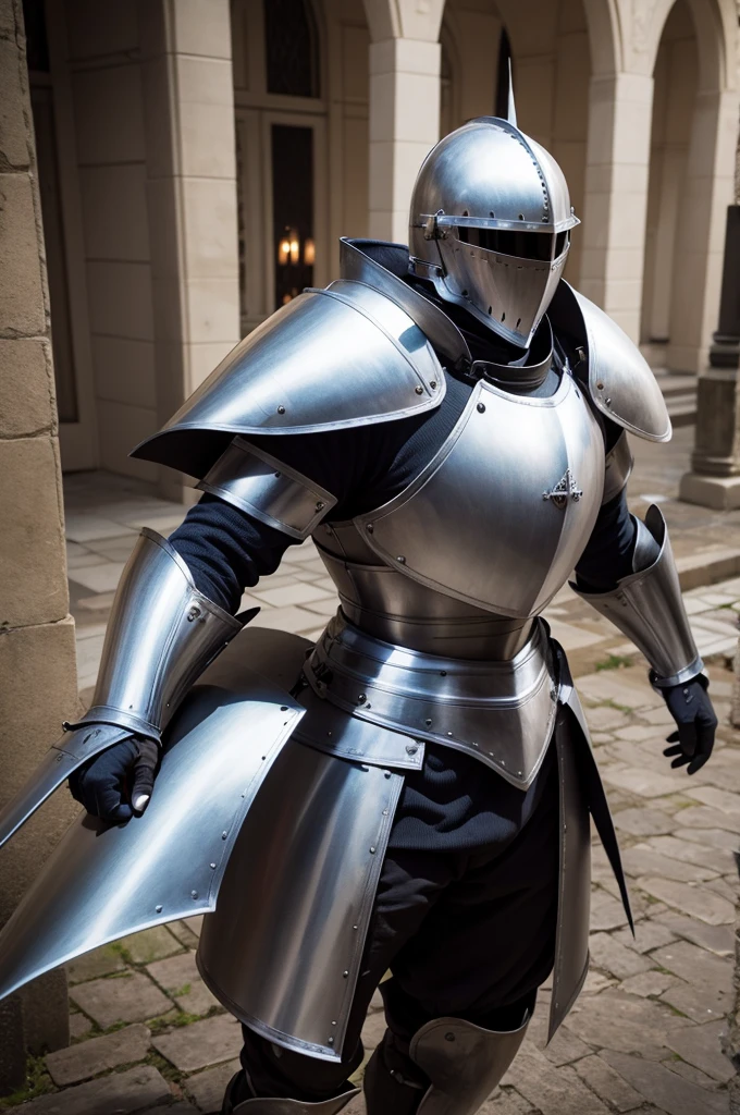 Knight in plate armor