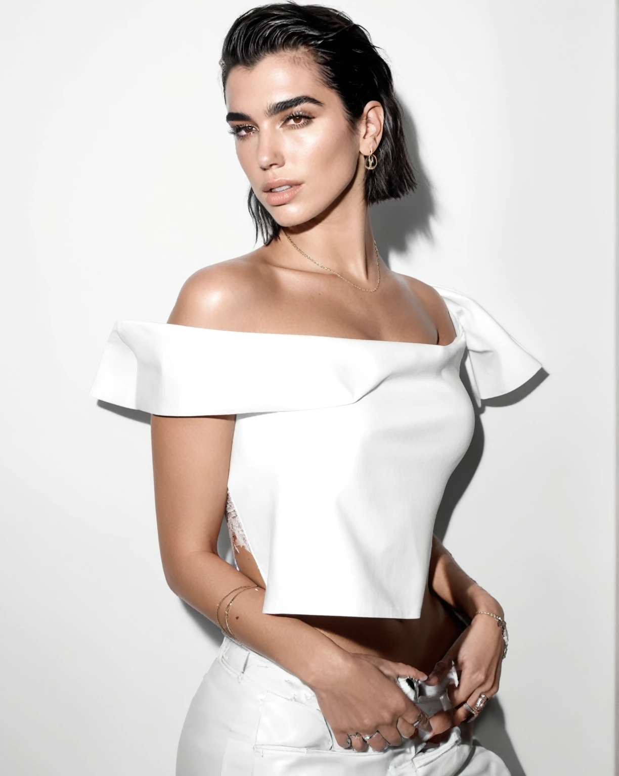  high quality  Erotic portrait  paparazzi photo ,  (gorgeous celebrity , woman, DuaLipa, dua lipa, duxlipa, female, singer, cute, vacation  side background , wet atmospheric , random click, random move photograph  , photorealistic , celebrity , woman ) sunbathing , topless , shiny breast ,shiny sweaty skin , sexualized move, erotic angles, sweaty  flat breas,t celebrity erotic photograph  , fit muscular figure , shiny sweaty skin, hollywood actress , fleshy muscular woman  , ( natural lights, depth of field, detailed face , insanely detailed skin texture, hyper detailed features )