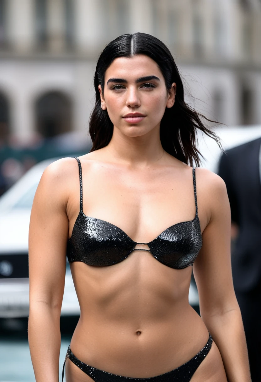 high quality Erotic portrait paparazzi photo , (gorgeous celebrity , woman, DuaLipa, dua lipa, duxlipa, female, singer, cute, vacation side background , wet atmospheric , random click, random move photograph , photorealistic , celebrity , woman ) sunbathing , topless , shiny breast ,shiny sweaty skin , sexualized move, erotic angles, sweaty flat breas,t celebrity erotic photograph , fit muscular figure , shiny sweaty skin, hollywood actress , fleshy muscular woman , ( natural lights, depth of field, detailed face , insanely detailed skin texture, hyper detailed features )