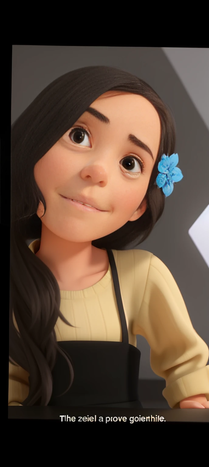 You work at PIXAR and here you will help me create characters for the film "Inside Out 2".
The character must be:
- Gender: Female - Hair: black, smooth and very long - Height: 1,82 - Emotion: anxiety -Character color: orange - Background color: neutral Make the character as similar to the film animation style as possible. It must not be a 2D drawing and the background must be neutral, highlighting the main color, and featuring only the main character, standing alone.