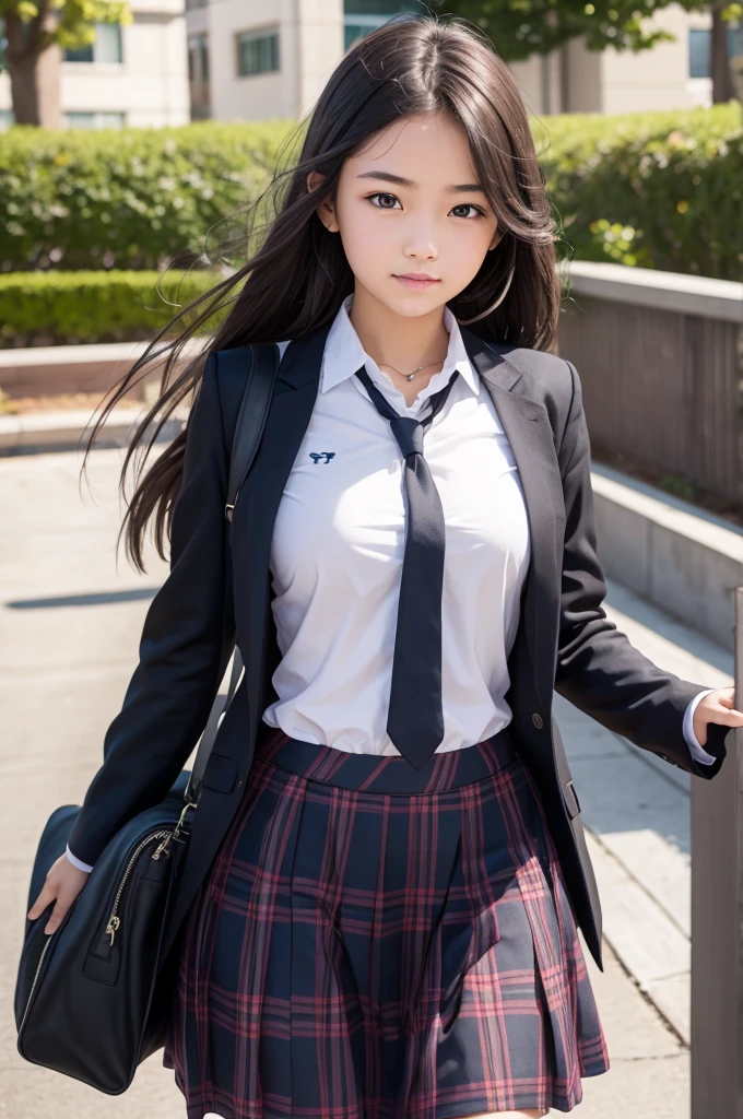 A girl at school