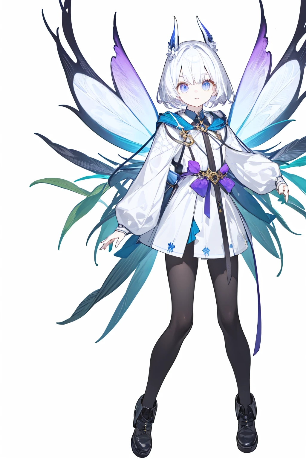 masterpiece, Best lighting, (((Super detailed))), Highest quality, lilac, Forest Fairy, Lily of the valley, ((The Mysterious Forest Boy)), Perfect Anatomy,  Cute Boys, Great body, The perfect proportions,  (((vtuber-fullbody)), No background, Blank Background, ((((((White Background)))))))