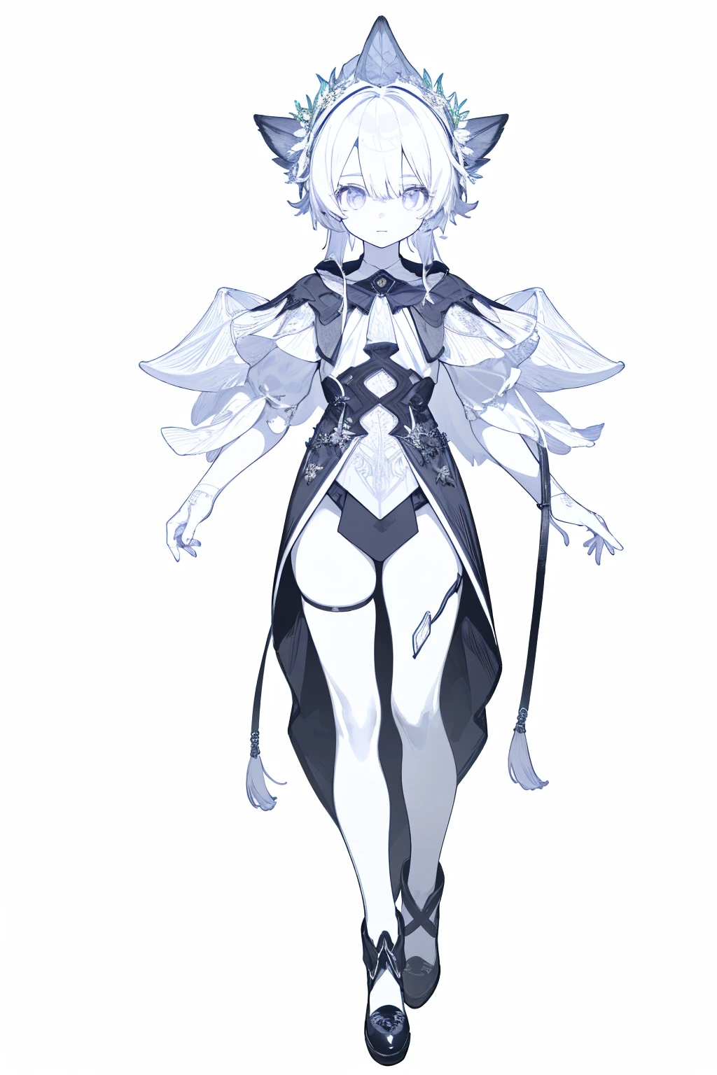 masterpiece, Best lighting, (((Super detailed))), Highest quality, lilac, Forest Fairy, Lily of the valley, ((The Mysterious Forest Boy)), Perfect Anatomy,  Cute Boys, Great body, The perfect proportions,  (((vtuber-fullbody)), No background, Blank Background, ((((((White Background)))))))