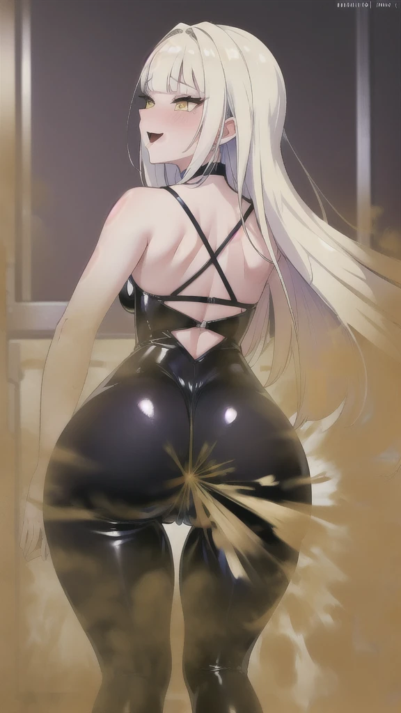 ((velocity)),Attacked by farts, (Mommy Hot Blanc from GODDESS OF VICTORY: NIKKE),(((Women farting))),(girl farting),velocity,)(a female),(white hair),(yellow eyes),(her butt facing screen and bending over)),(wearing latex compression suit),(anime girl),(Casino),(orgasm, Ahegao, crossed eyes, she is happy and horny),(masterpiece:1.2、top-quality, best-quality)、(the Extremely Detailed CG Unity 8K Wallpapers、ultra-detailed、Best Shadows)、(Detailed background)、(The best lighting、extremely delicate and beautiful)、depth of fields、1girl in、solo、upward looking gaze、