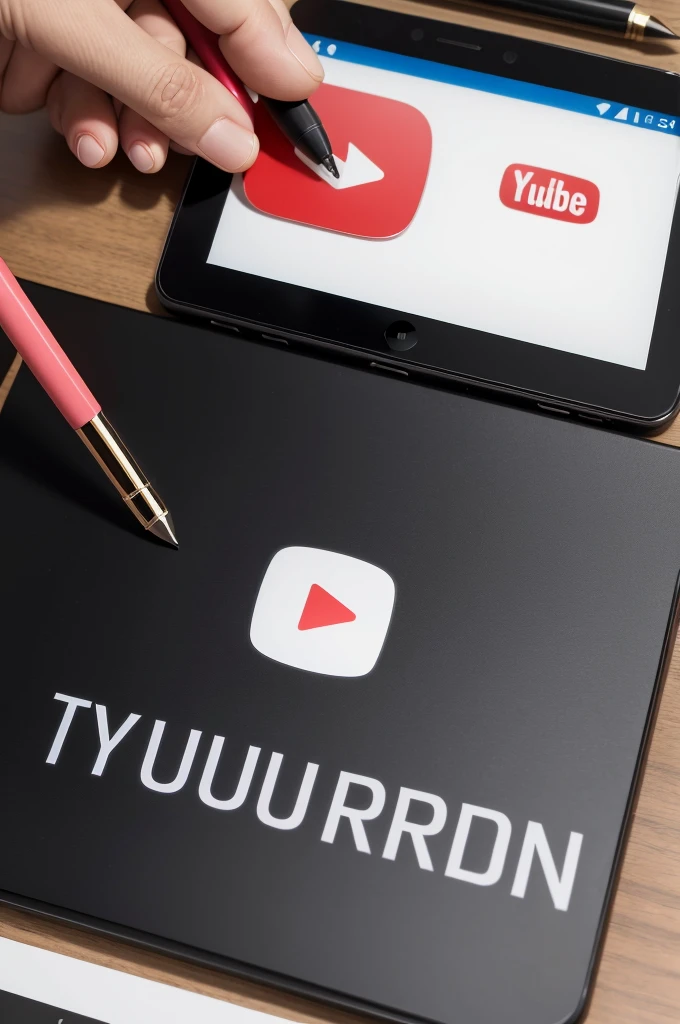 Create a logo that could be for a YouTube pen spin channel 