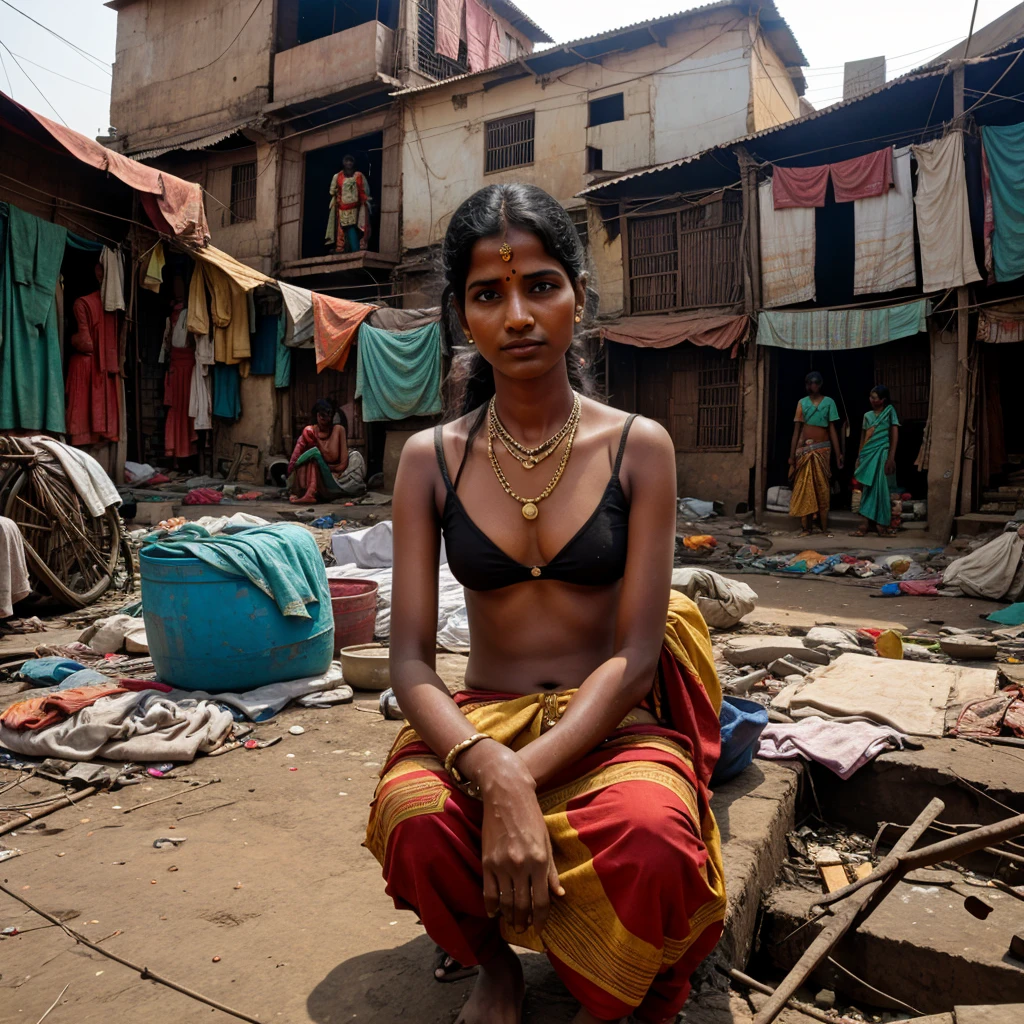 India slum life style 