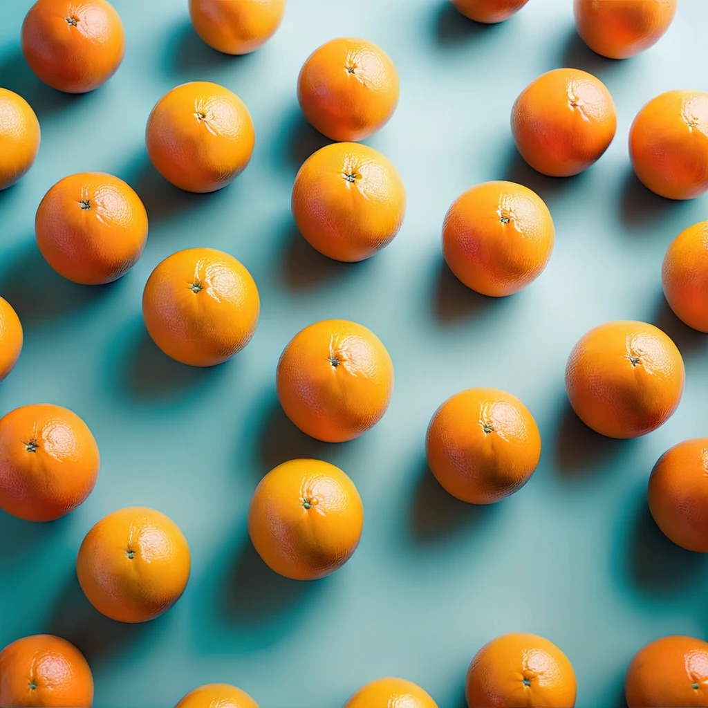 Abstract photography of oranges 