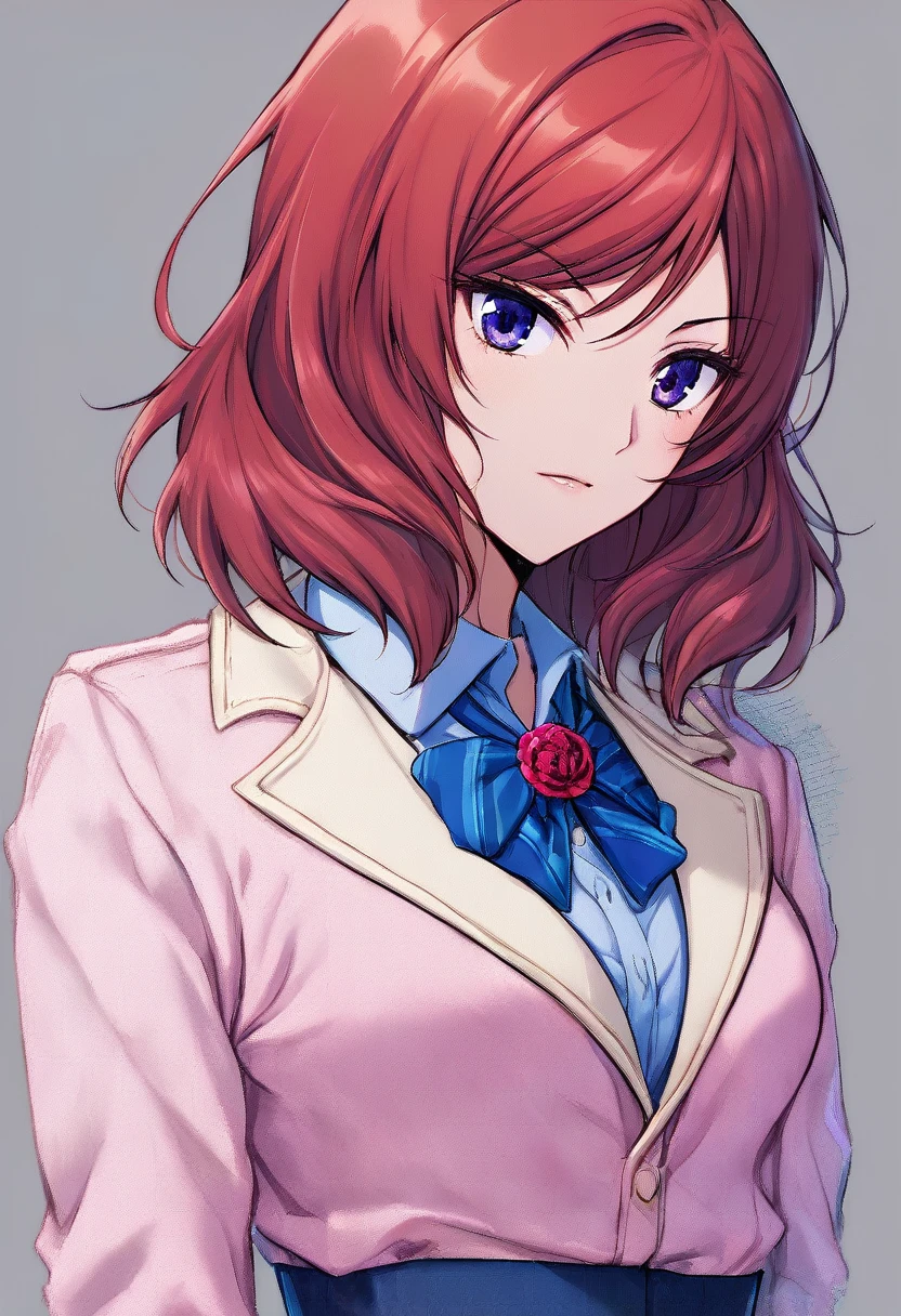 1girl, nishikino maki, upper body, otonokizaka